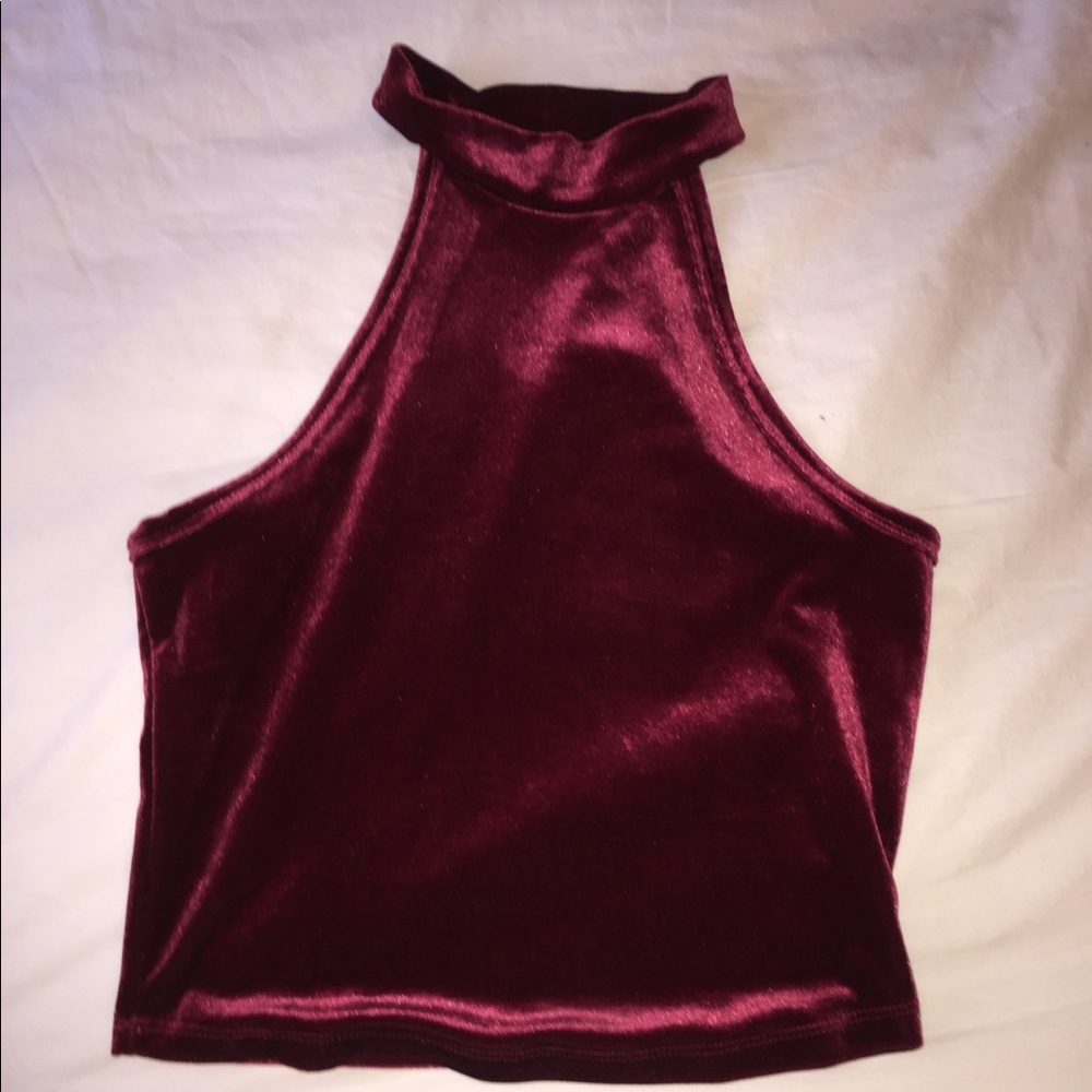 velvet crop top
